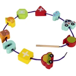 Nenittos Enlazar Cuentas de Madera 100 Piezas