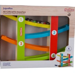 Nenittos Mi Circuito Rampas con 4 Coches de Madera
