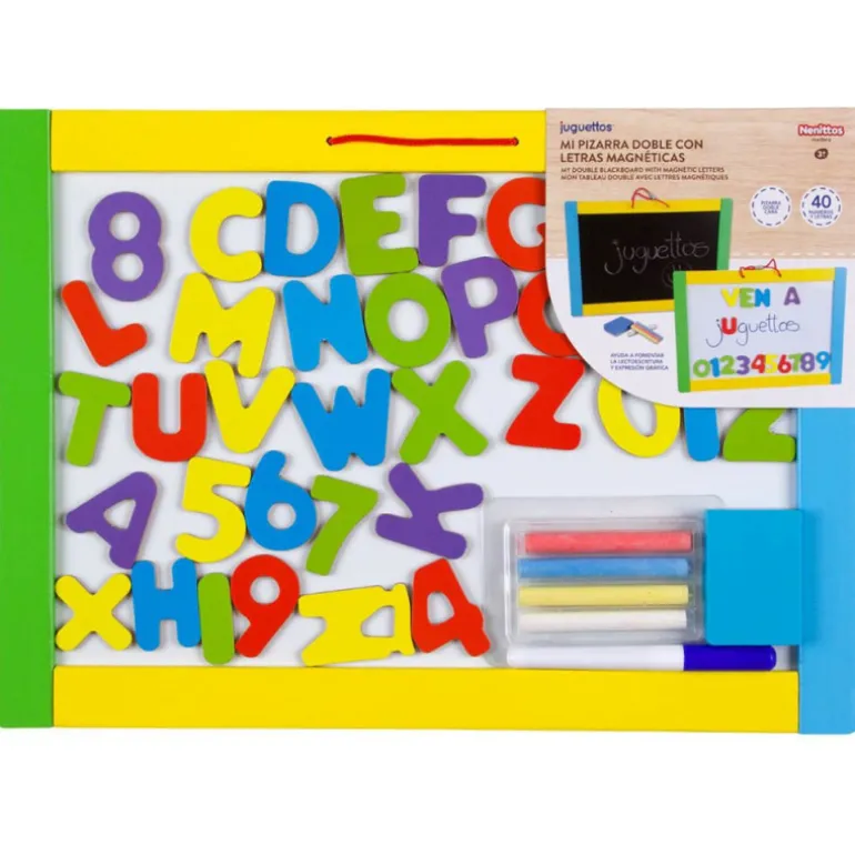 Nenittos Mi Pizarra Doble con Letras Magnéticas