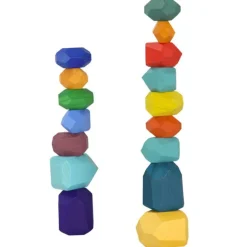 Nenittos Piedras de Madera Apilables 16 Piezas