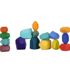 Nenittos Piedras de Madera Apilables 16 Piezas