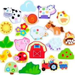 Nenittos Piezas Magnéticas de Madera 4 Varios Modelos