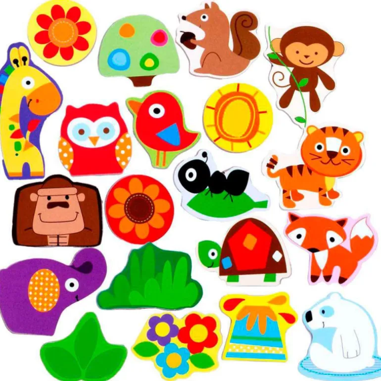 Nenittos Piezas Magnéticas de Madera 4 Varios Modelos