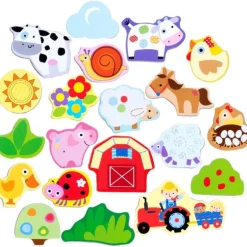 Nenittos Piezas Magnéticas de Madera 4 Varios Modelos