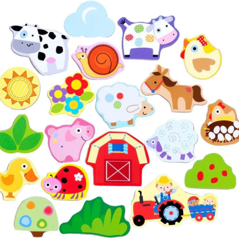 Nenittos Piezas Magnéticas de Madera 4 Varios Modelos