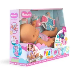 Nenuco Pop Muñeco con 2 Pañales Reutilizables y Accesorios