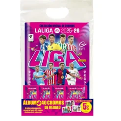 Panini Liga Este 2025-2026 Starter Pack Álbum y 5 Sobres de Cromos Varios Modelos