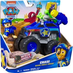 Paw Patrol Camión de Policía Rescue Wheels Cruiser y Figura de Chase