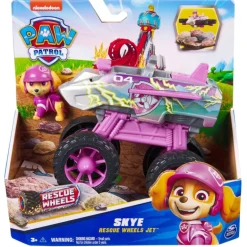 Paw Patrol Camión Monstruo Rescue Wheels Jet y Figura de Skye