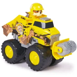 Paw Patrol Camión-Excavadora Rescue Wheels Bulldozer y Figura de Rubble