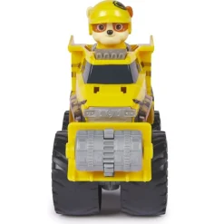 Paw Patrol Camión-Excavadora Rescue Wheels Bulldozer y Figura de Rubble