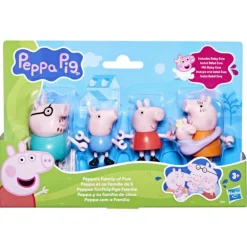 Peppa Pig Pack 5 Figuras Peppa y su Familia de 5