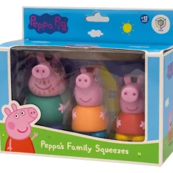 Peppa Pig Set 3 Figuras de Baño (Peppa Pig, Mama Pig y Papa Pig)