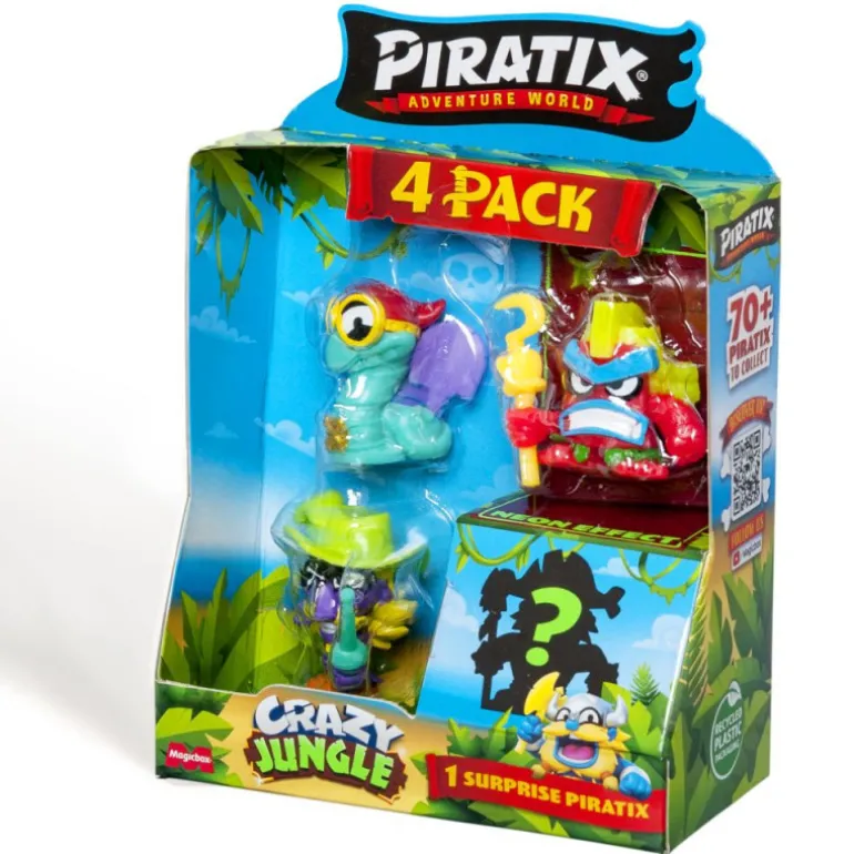 Piratix Crazy Jungle 4 Pack Varios Modelos