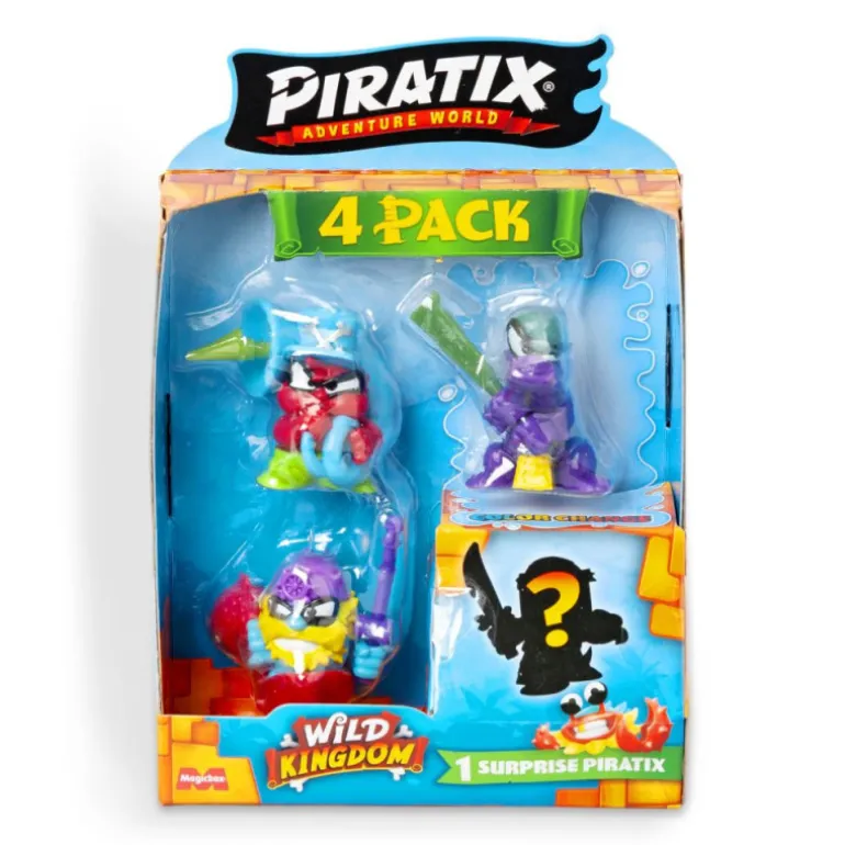 Piratix Wild Kingdom Pack 4 Figuras Varios Modelos