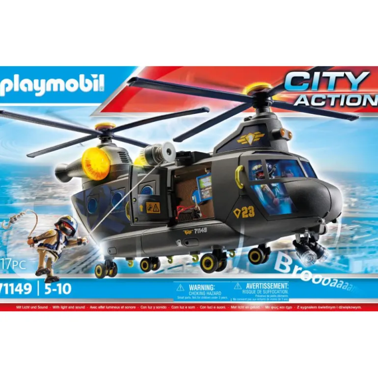 PLAYMOBIL City Action Fuerza Especiales Helicóptero Banana - 71149
