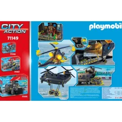 PLAYMOBIL City Action Fuerza Especiales Helicóptero Banana - 71149