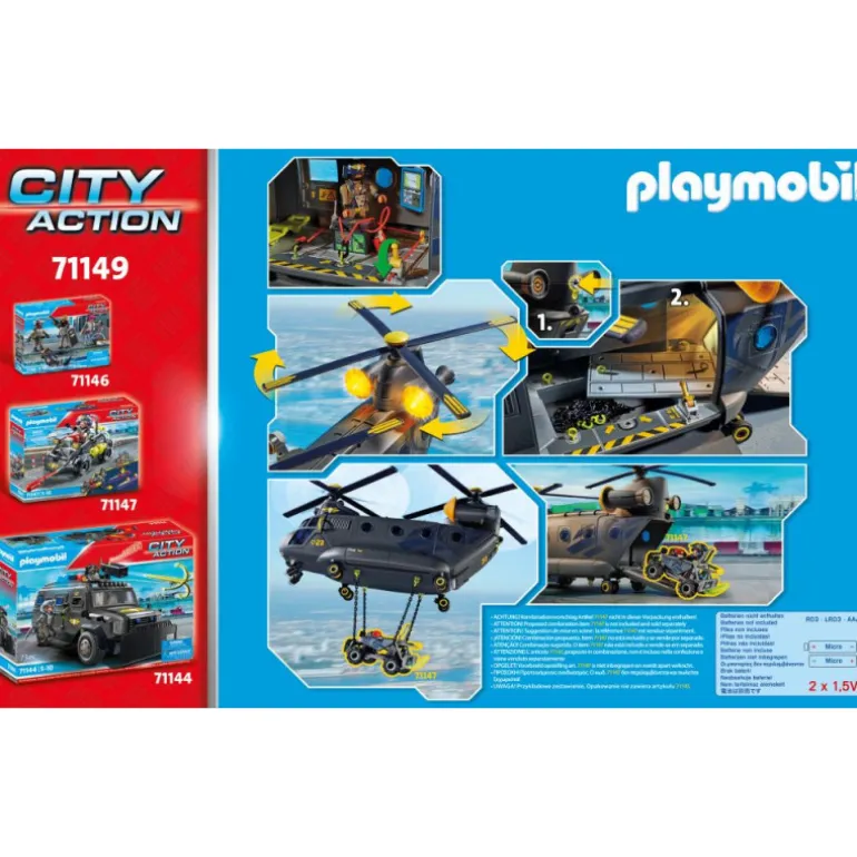 PLAYMOBIL City Action Fuerza Especiales Helicóptero Banana - 71149