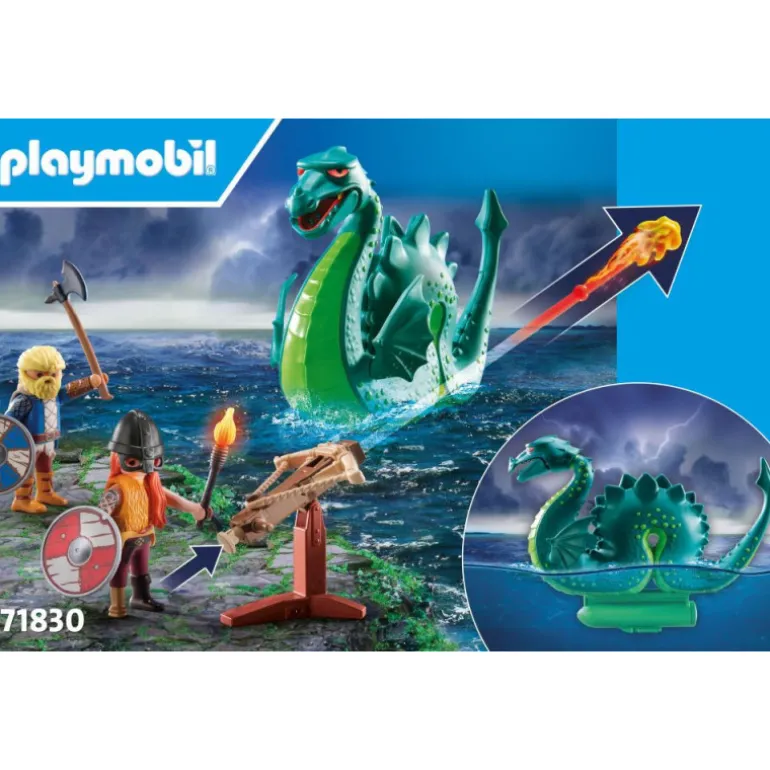 PLAYMOBIL Héroes Vikingos con Monstruo Marino - 71830