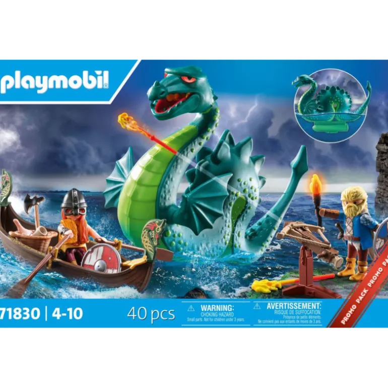 PLAYMOBIL Héroes Vikingos con Monstruo Marino - 71830