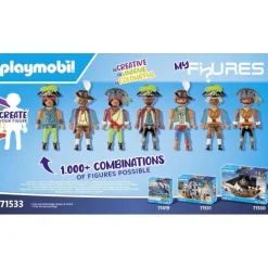 PLAYMOBIL Pirates My Figures: Piratas - 71533