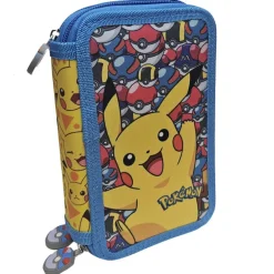 Pokémon Plumier Clásico con 3 Cremalleras