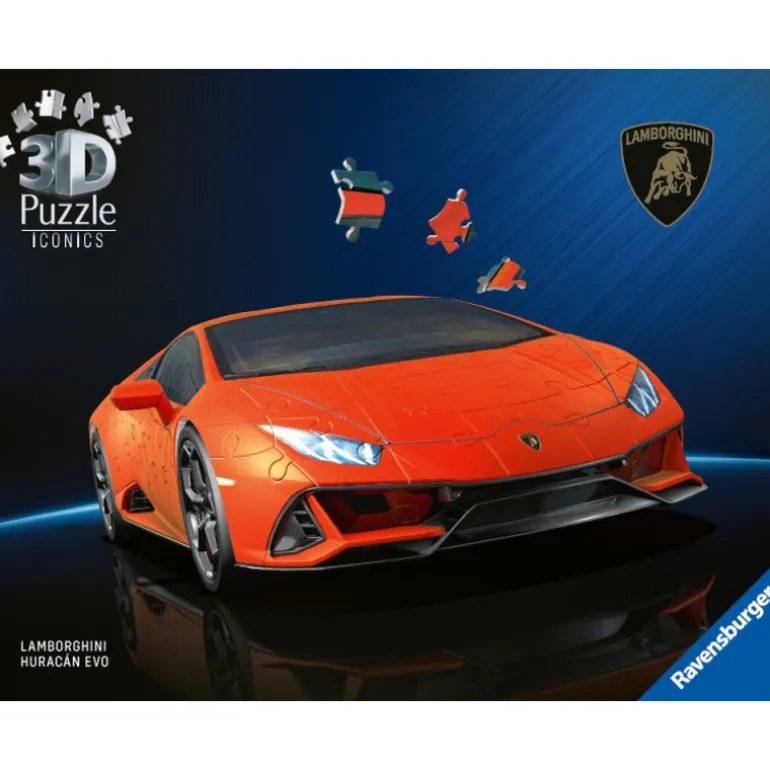 Ravensburger Puzzle 3D lamborghini Huracán EVO Naranja