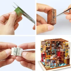 Robotime Biblioteca de Sam Maqueta