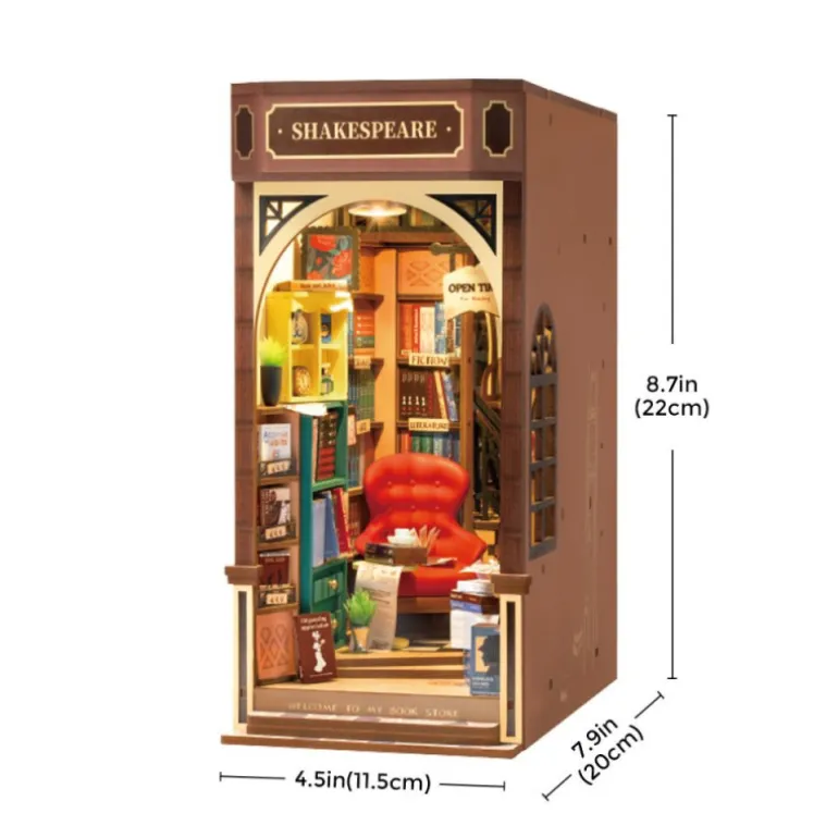 Robotime Bookstore Maqueta de Madera