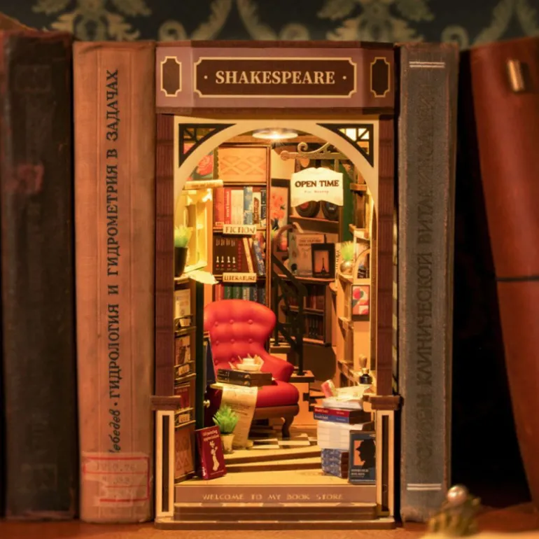 Robotime Bookstore Maqueta de Madera