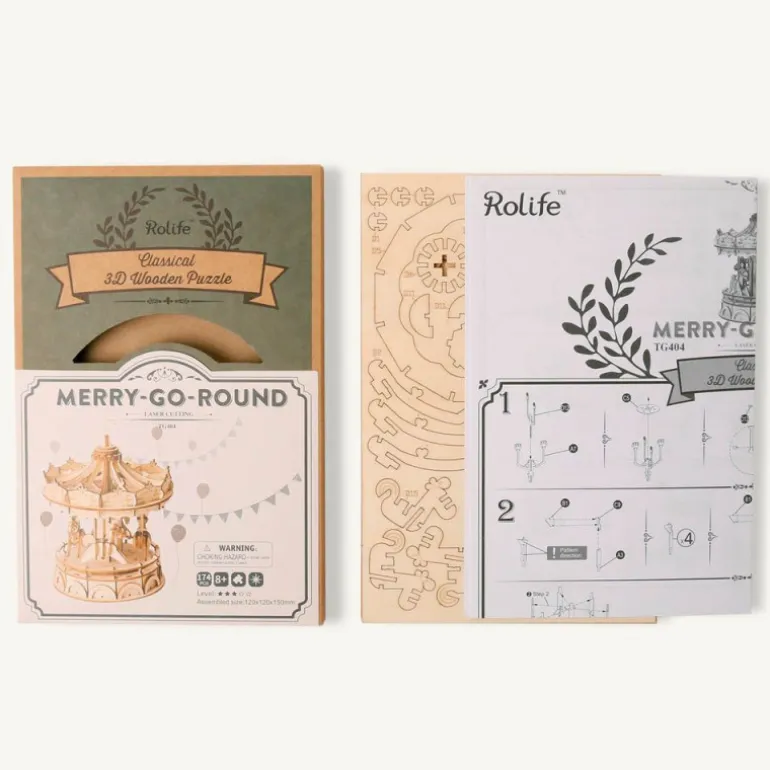 Robotime Carrousel Maqueta de Madera