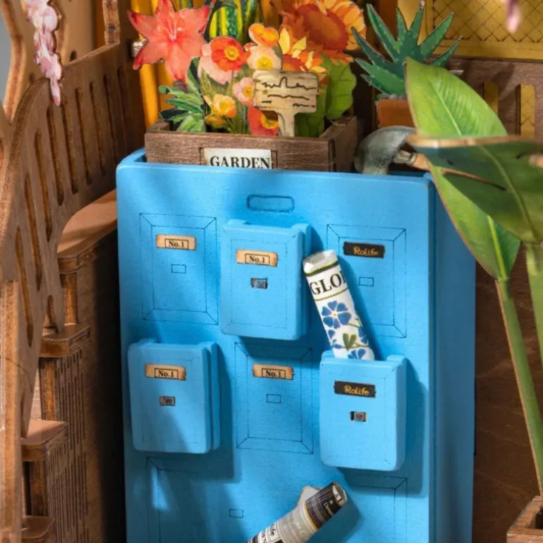 Robotime Flower House Sujetalibros