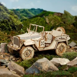 Robotime Jeep del Ejército Maqueta de Madera