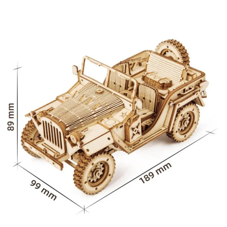 Robotime Jeep del Ejército Maqueta de Madera