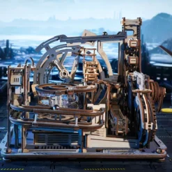 Robotime Marble Spaceport Laberinto de Canicas Maqueta de Madera
