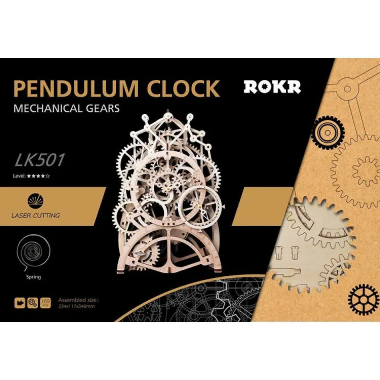 Robotime Reloj de Péndulo Maqueta de Madera