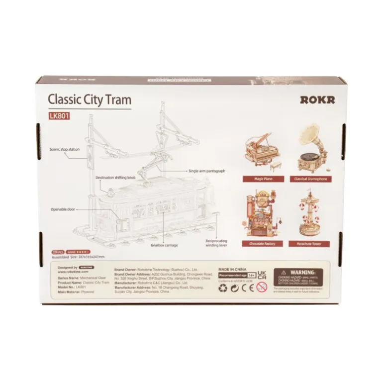 Robotime Tranvía Clásico Maqueta de Madera