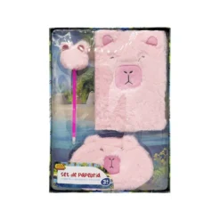 Set de Papelería Capibara con Bolígrafo, Libreta y Estuche Varios Modelos