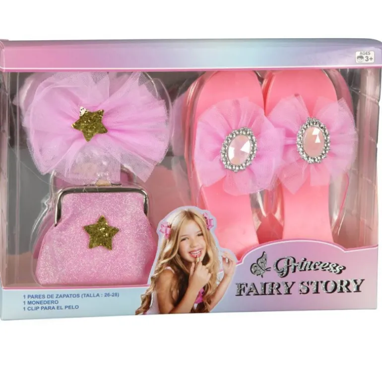 Set Sandalias y Bolso Princesa Rosa