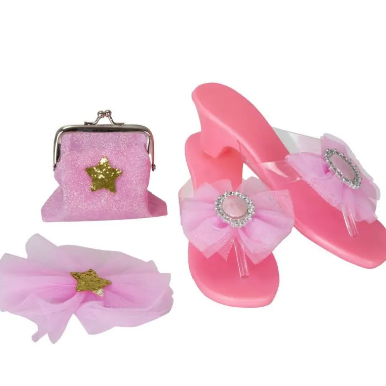 Set Sandalias y Bolso Princesa Rosa