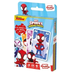 Shuffle Spidey And His Amazing Friends 4 Juegos de Cartas en 1