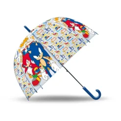 Sonic Paraguas Transparente Campana 46 cm