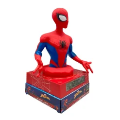 SPIDER-MAN Lámpara 3D con Despertador y Fecha