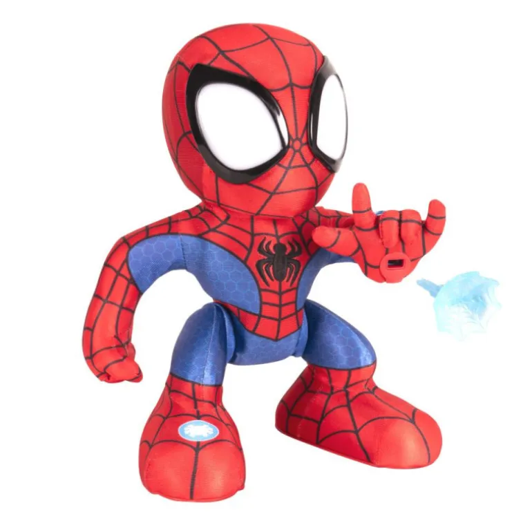 Spidey and his Amazing Friends Amazing Flip Spidey Peluche con Sonidos 28 cm
