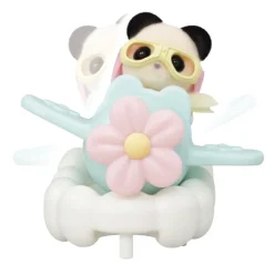 Sylvanian Families Crème Chocolate en Tren y Erin Panda en Avión
