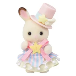 Sylvanian Families Crème Chocolate en Tren y Erin Panda en Avión