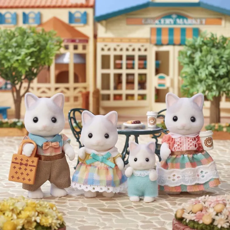 Sylvanian Families Familia Gato Latte