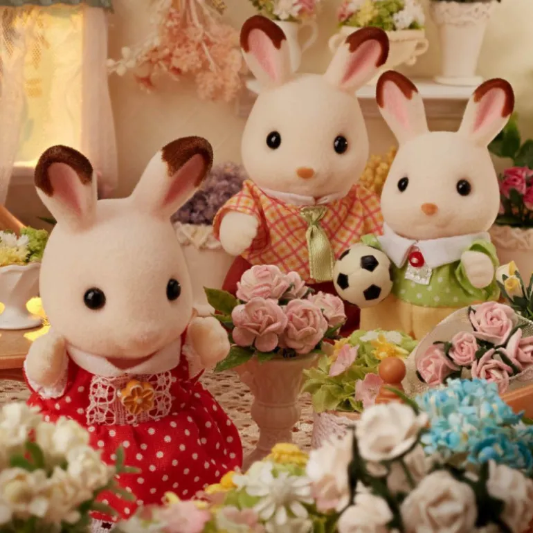 Sylvanian Families Familia Conejo Chocolate