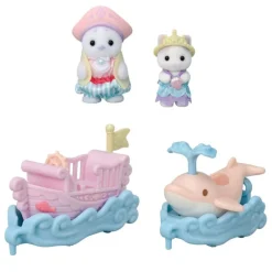 Sylvanian Families Puffy Foca y Cara Latte Surcan las Olas