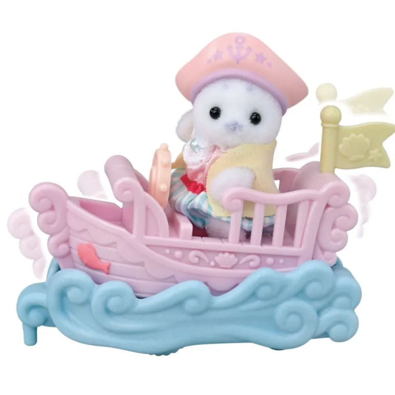 Sylvanian Families Puffy Foca y Cara Latte Surcan las Olas